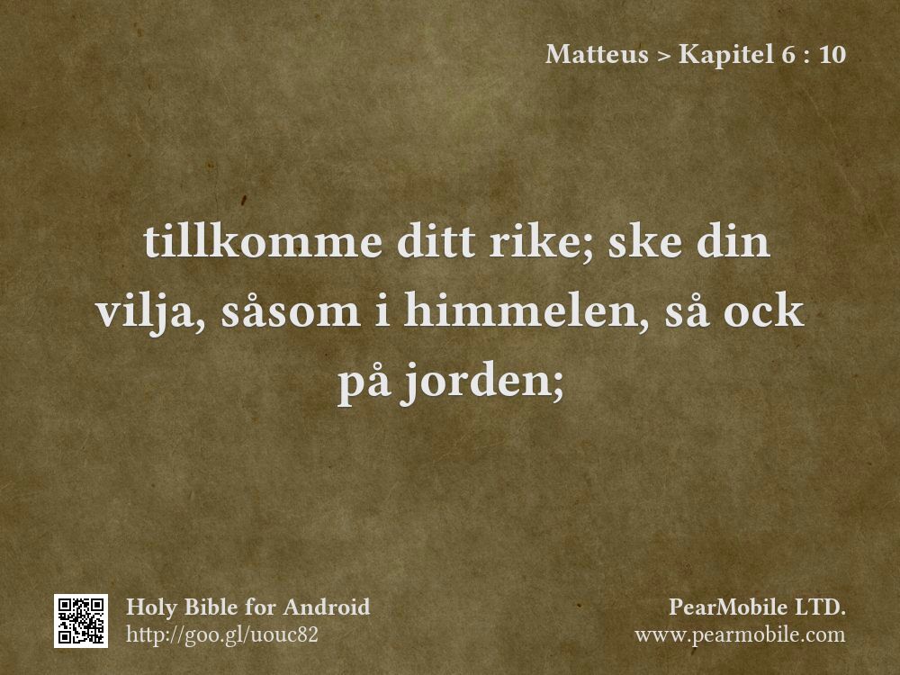 Matteus, Kapitel 6:10